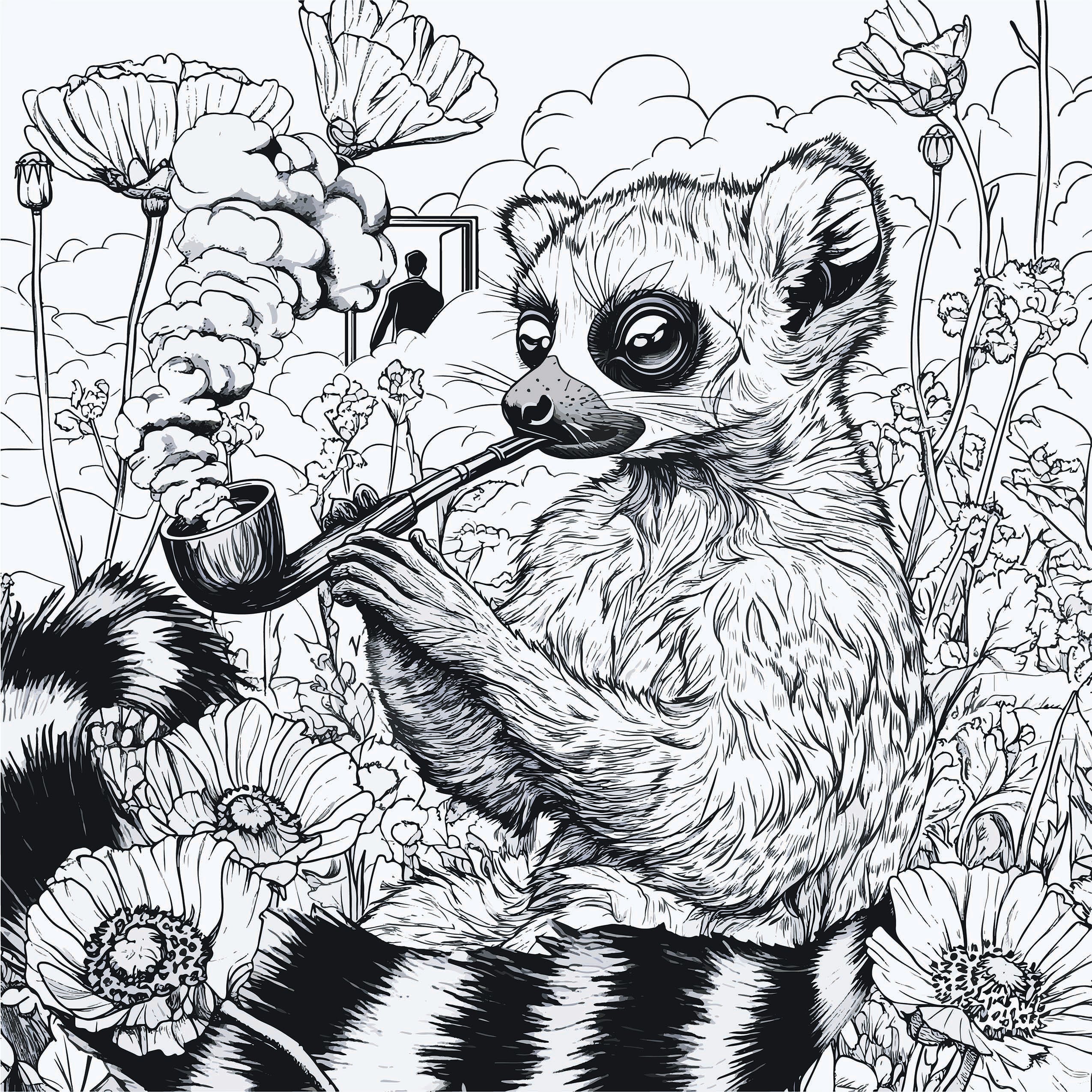 Opium Smoking Lemur