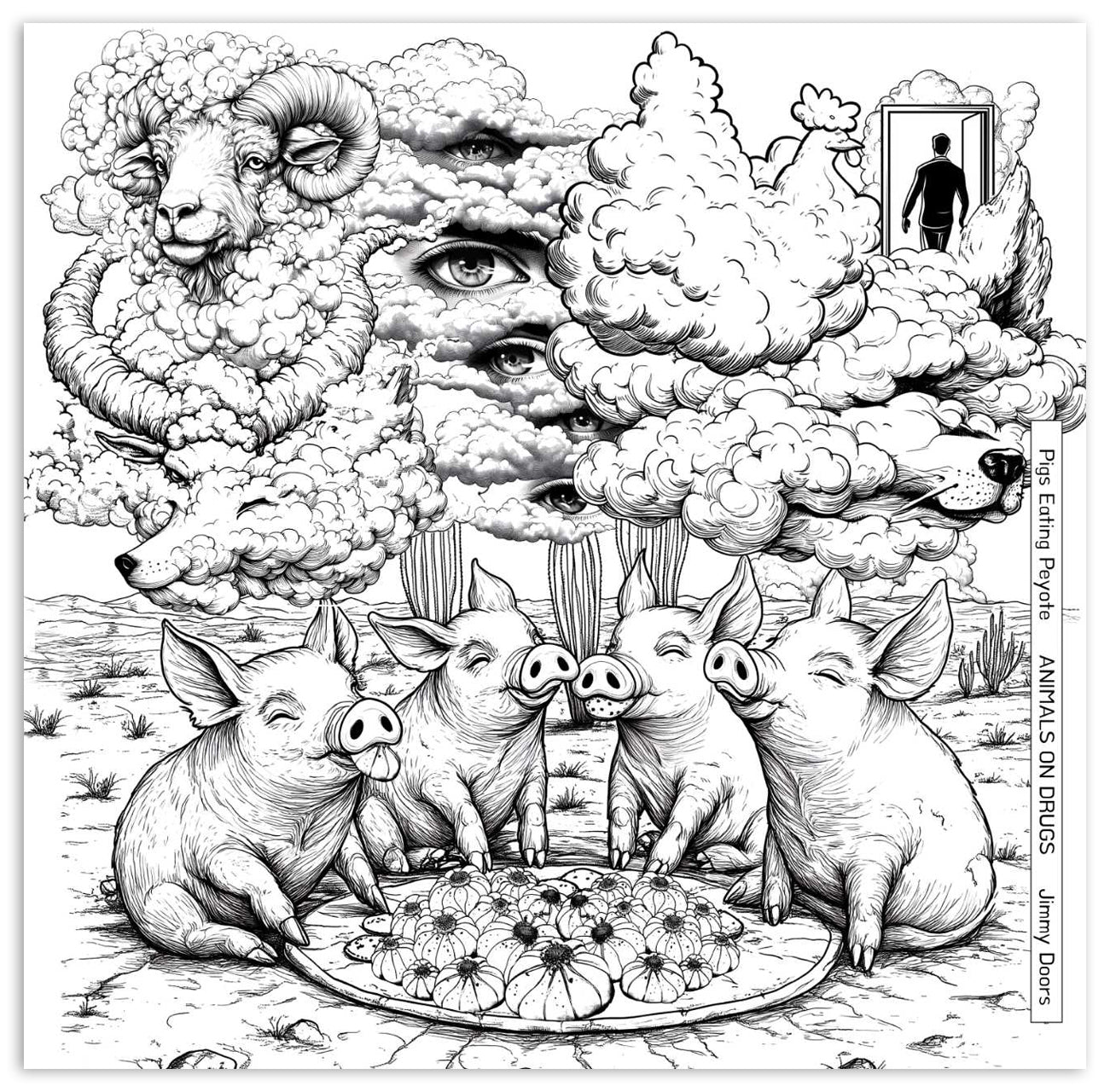 "Pigs on Peyote" Prints