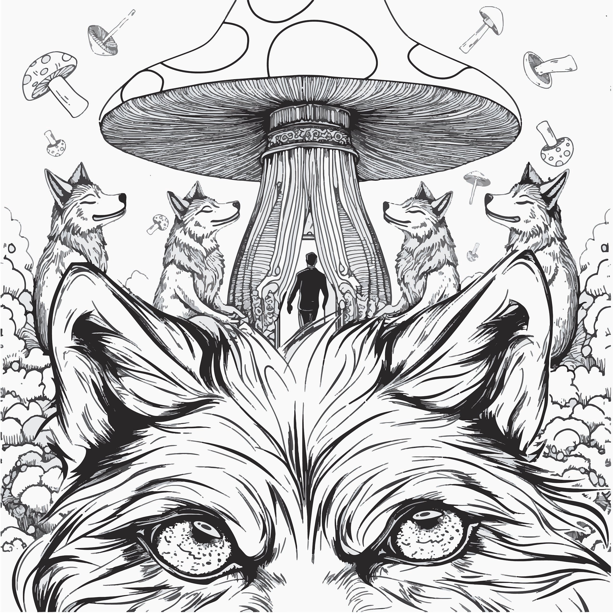 Wolves on Mushrooms